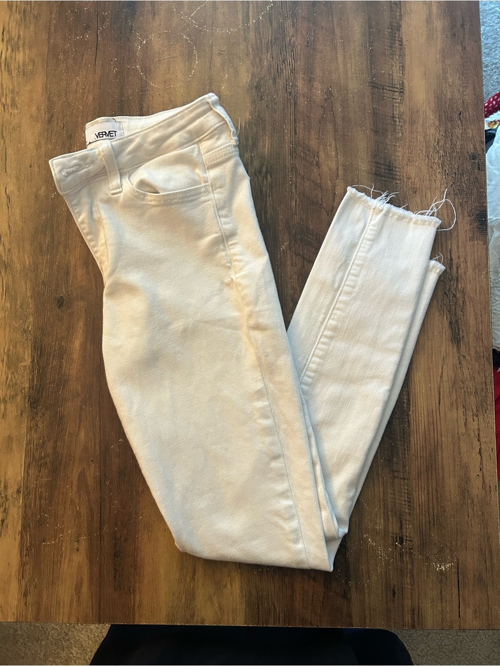 VERVET White Skinny Jeans, 24